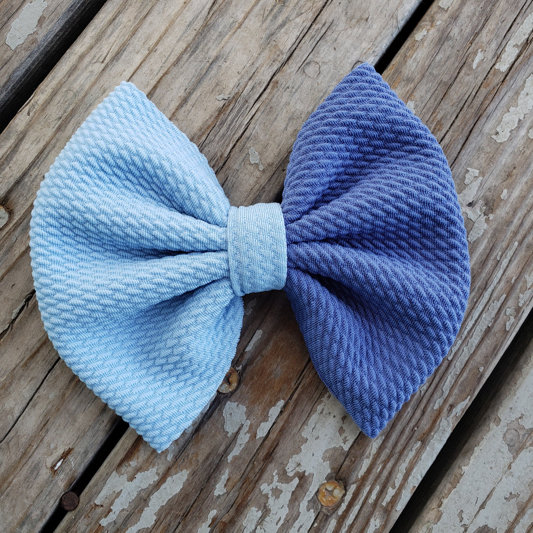 Duo Blue Bow