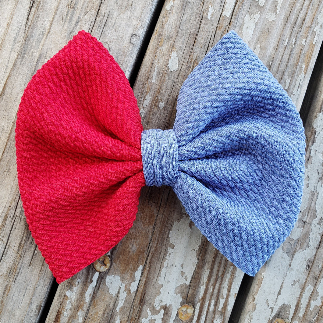 Red & Blue Duo Bow